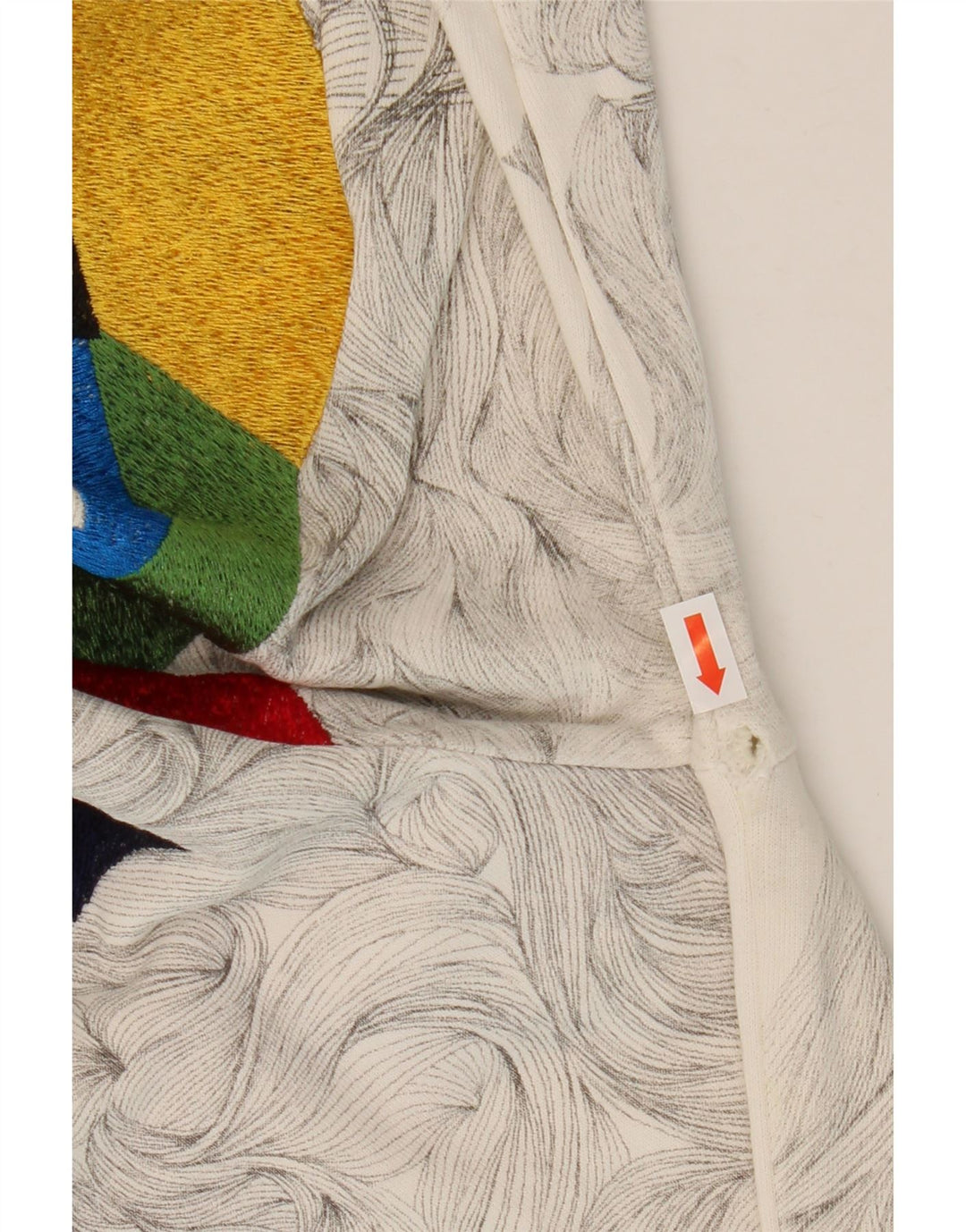 Felpa grafica da uomo Zara Maglione grande bianco