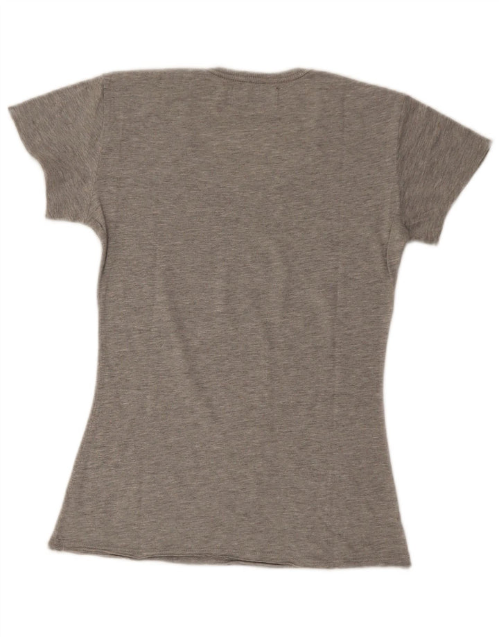 T-shirt grafica da donna Diesel Top UK 8 piccola grigia