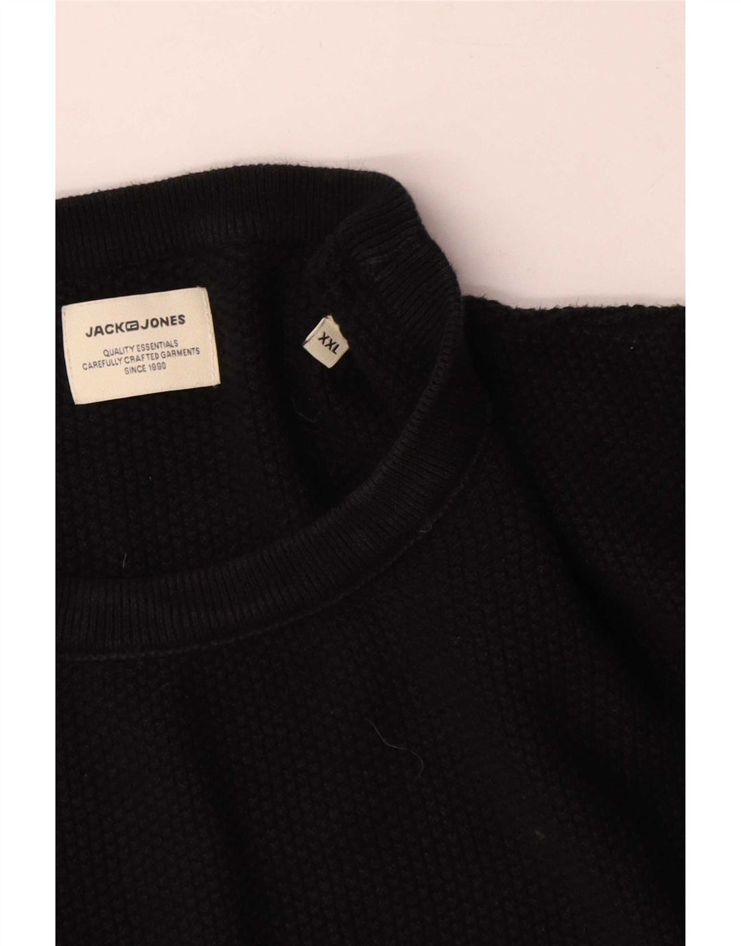 Maglione maglione girocollo da uomo Jack & Jones 2XL cotone nero