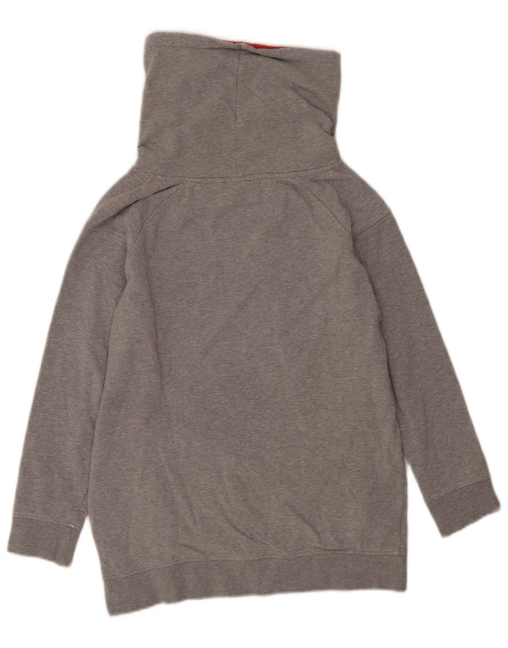 Felpa oversize con grafica da donna Ellesse, maglione UK 10, piccola grigia chiazzata