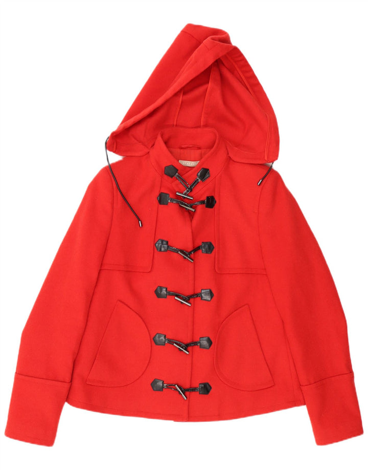 Montgomery da donna con cappuccio Stefanel IT 48 XL Rosso Lana Vergine