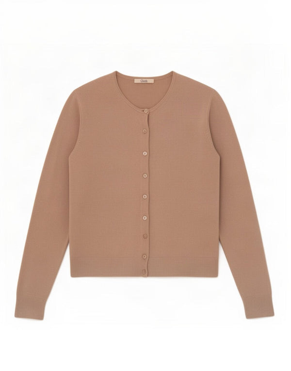Maglione cardigan vestibilità classica da donna Marks & Spencer UK 14 Large Beige