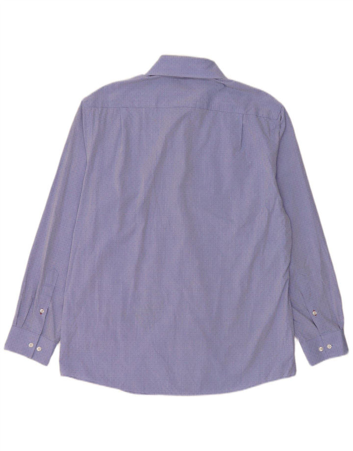 Camicia slim fit da uomo Tommy Hilfiger taglia 16 grande blu geometrico