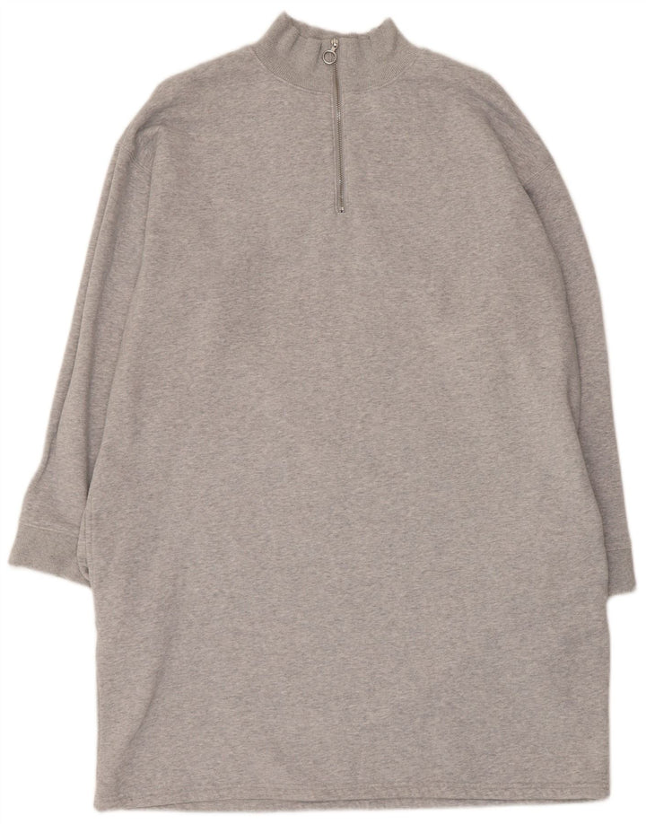 MARKS & SPENCER Abito maglione oversize da donna UK 16 Grande grigio screziato