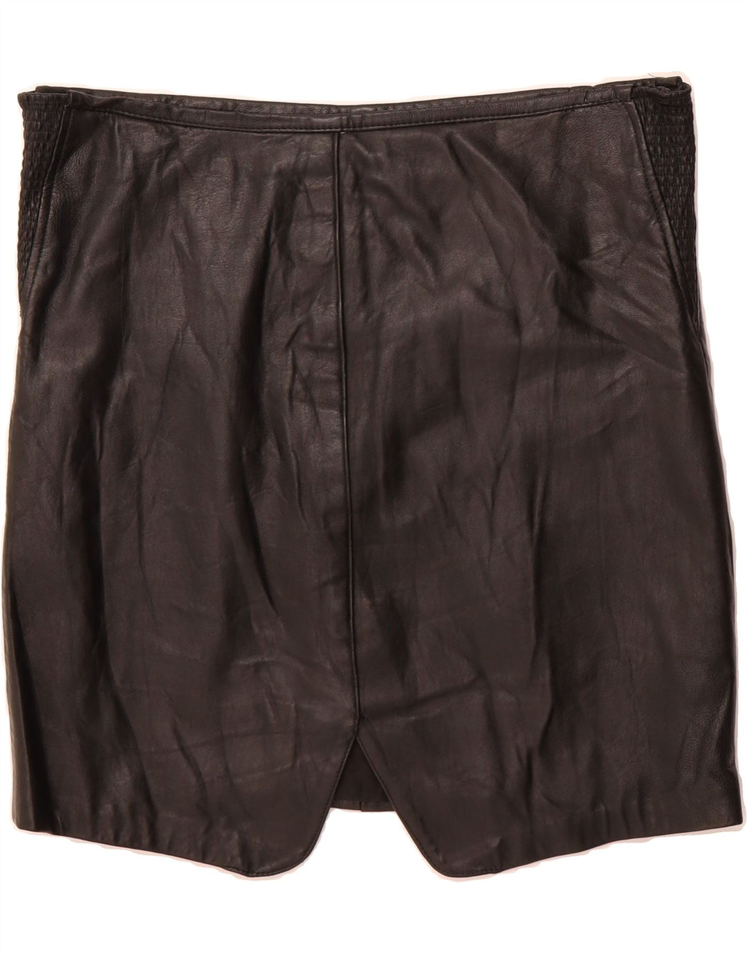 VINTAGE Womens Leather Skirt  W32 Large  Black Vintage Vintage and Second-Hand Vintage from Messina Hembry 