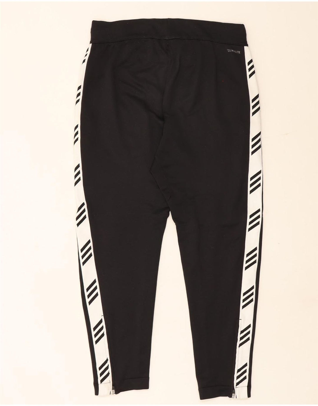 Pantaloni da tuta grafica da uomo Adidas, poliestere color block medio nero
