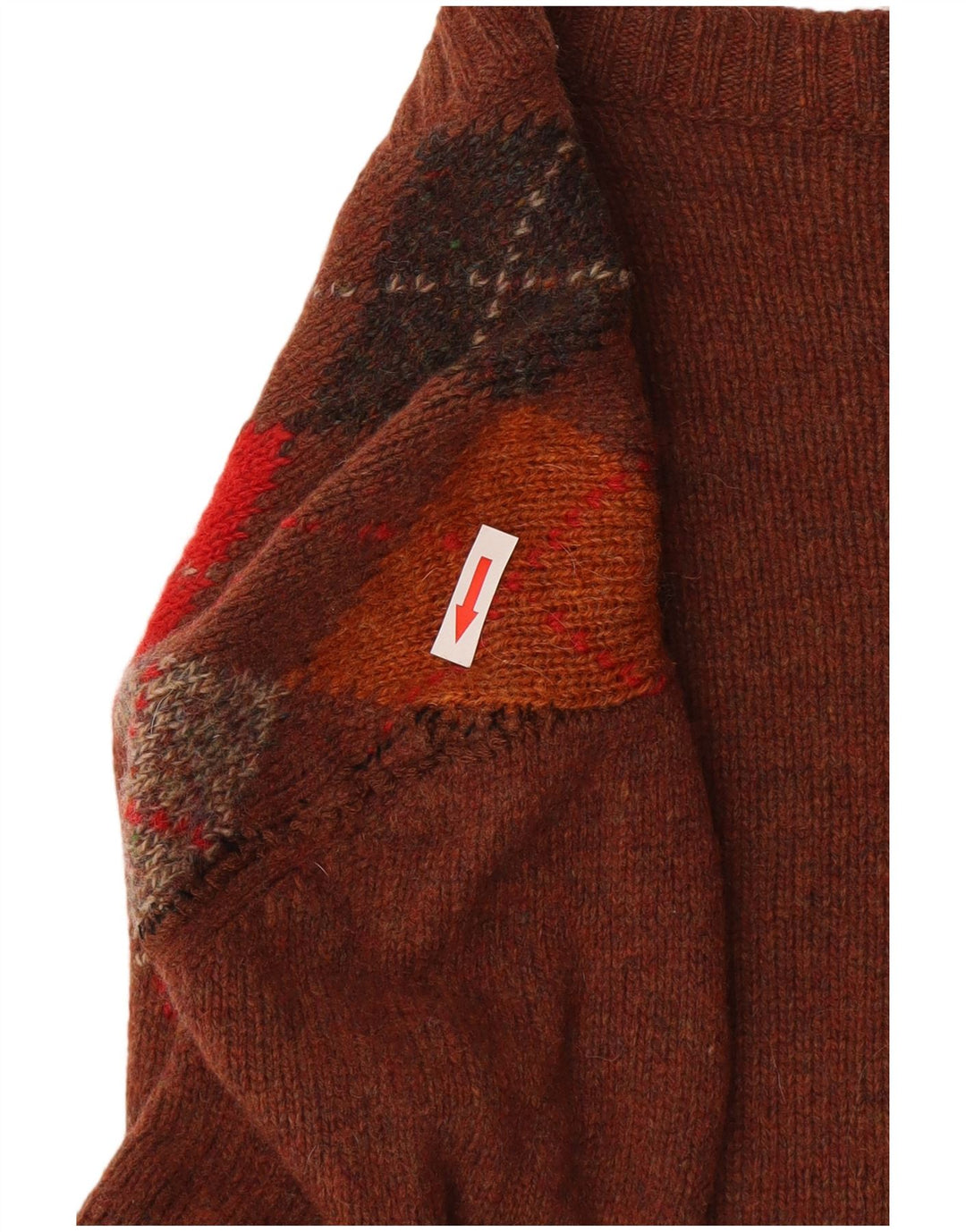 Maglione cardigan da donna Henry Cottons IT 46 Large Marrone Argyle/Diamond