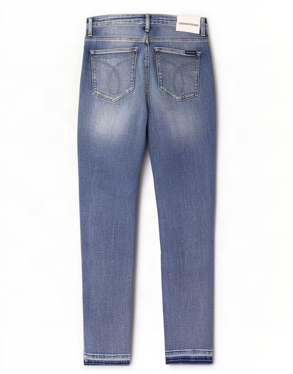 Jeans slim da donna Calvin Klein W33 L27 cotone blu