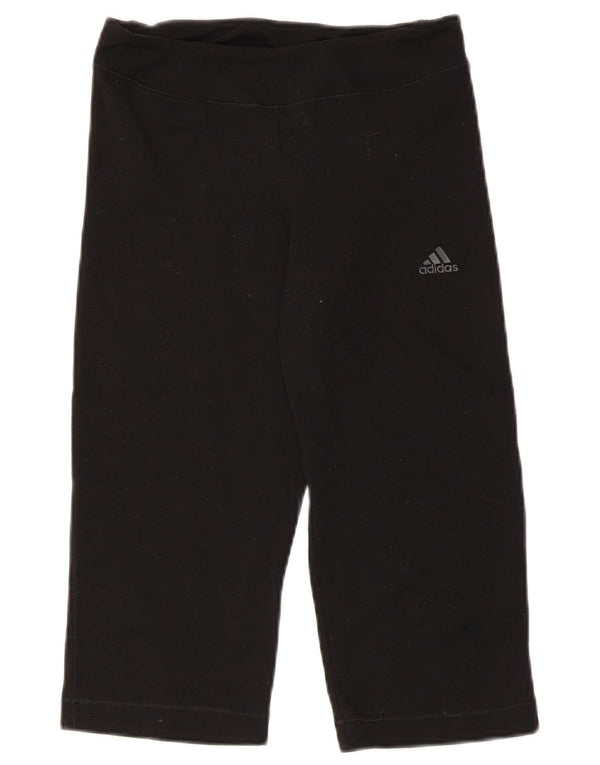 Pantaloni da tuta Adidas Climalite Capri da donna UK 12 medio nero