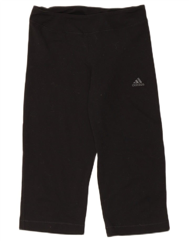 Pantaloni da tuta Adidas Climalite Capri da donna UK 12 medio nero