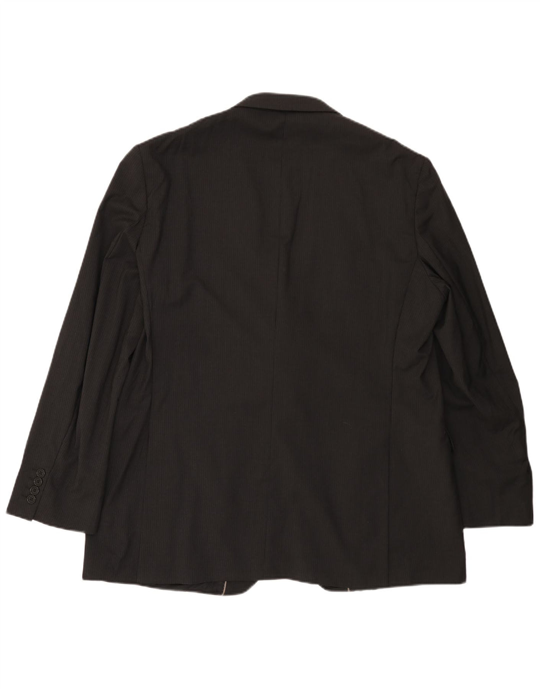 MARKS & SPENCER Giacca blazer da uomo a 2 bottoni UK 38 gessato nero medio