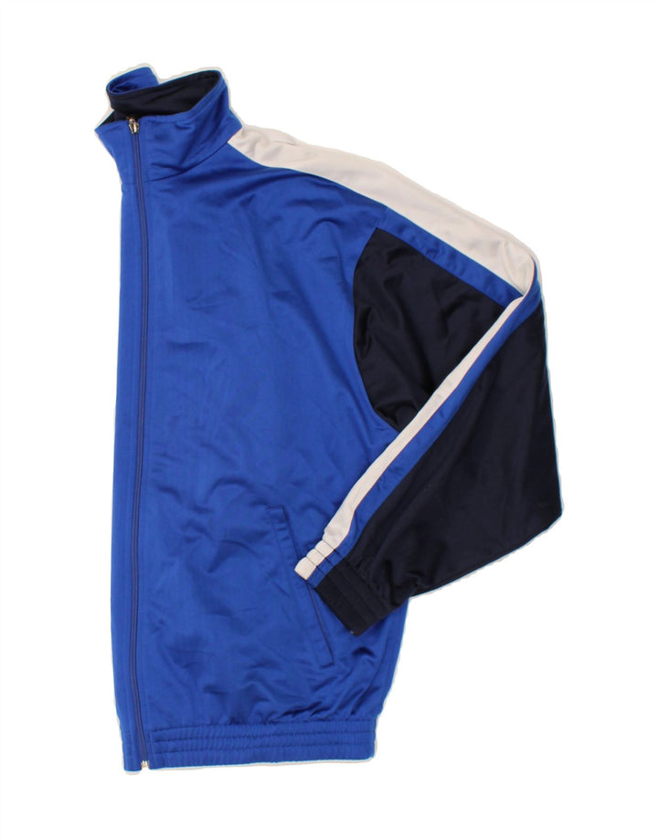 LOTTO Mens Tracksuit Top Jacket UK 42/44 Large Blue Colourblock Polyester Vintage Lotto and Second-Hand Lotto from Messina Hembry 