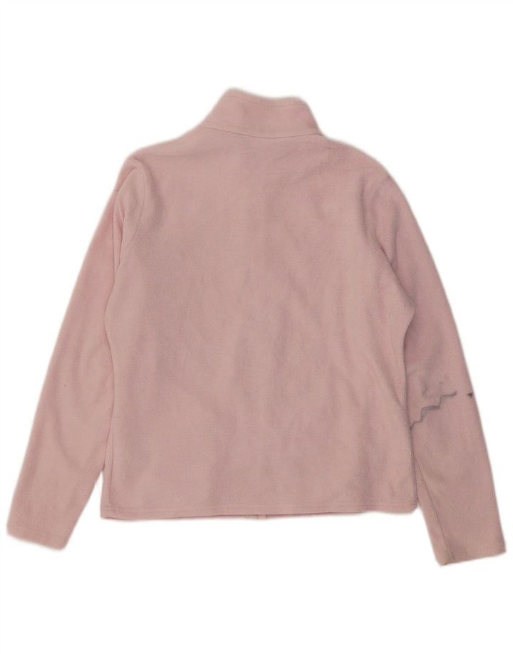 Giacca in pile da donna Marks & Spencer UK 14 grande poliestere rosa