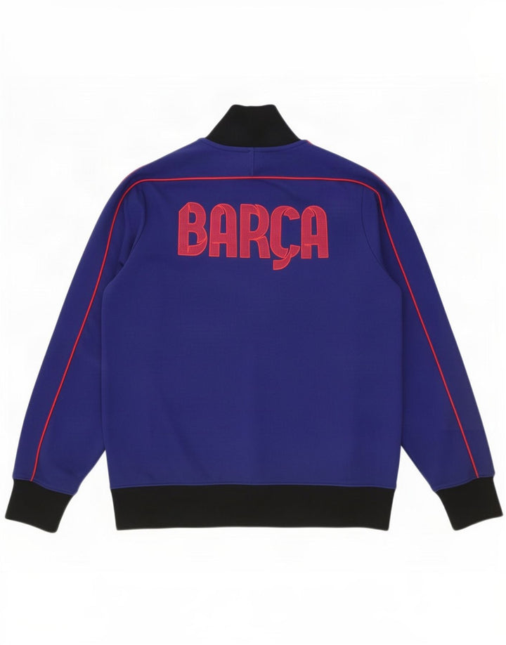 Giacca da uomo con grafica Nike Barcelona Graphic, giacca grande, color block blu