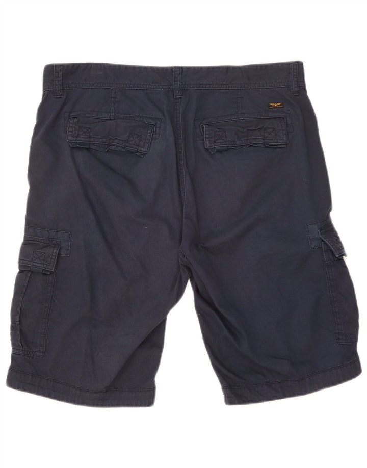 Pantaloncini cargo da uomo Pme Legend W34 Large in cotone blu navy
