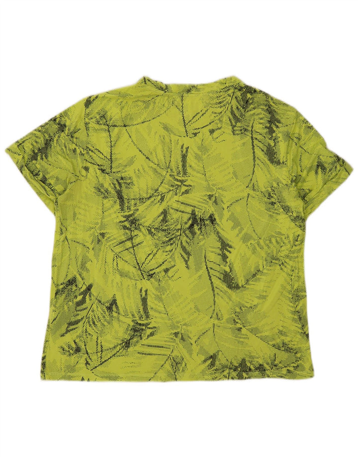 T-shirt grafica da uomo Dkny Top verde medio floreale