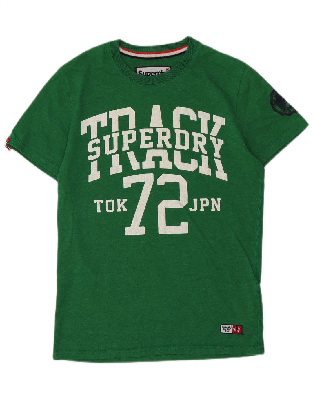 T-shirt grafica da uomo Superdry Top in cotone verde medio