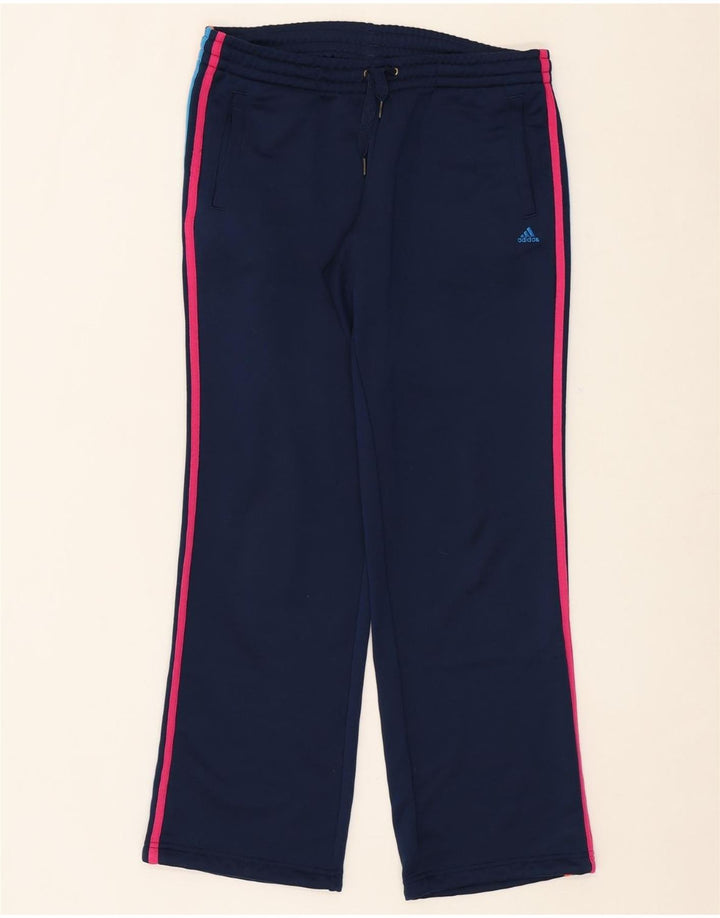 ADIDAS Womens Full Tracksuit UK 12/14 Medium  Navy Blue Polyester Vintage Adidas and Second-Hand Adidas from Messina Hembry 