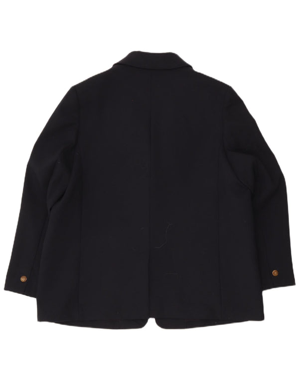 Giacca blazer oversize a 1 bottone da donna Marks & Spencer UK 18 XL Blu navy