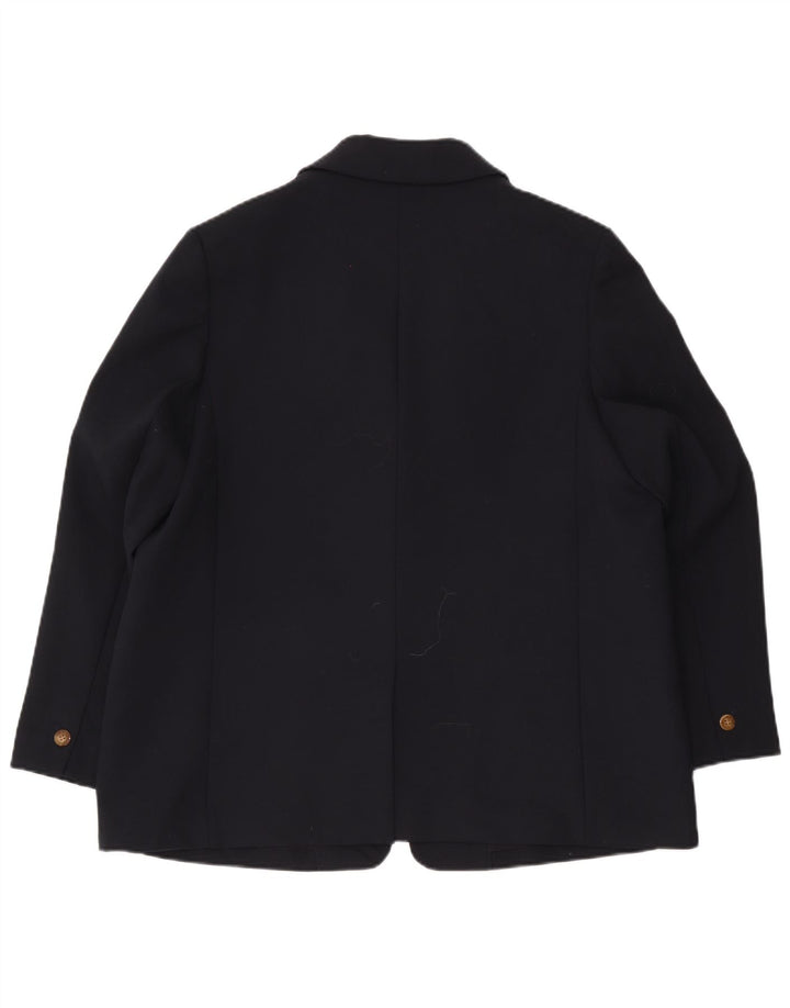 Giacca blazer oversize a 1 bottone da donna Marks & Spencer UK 18 XL Blu navy
