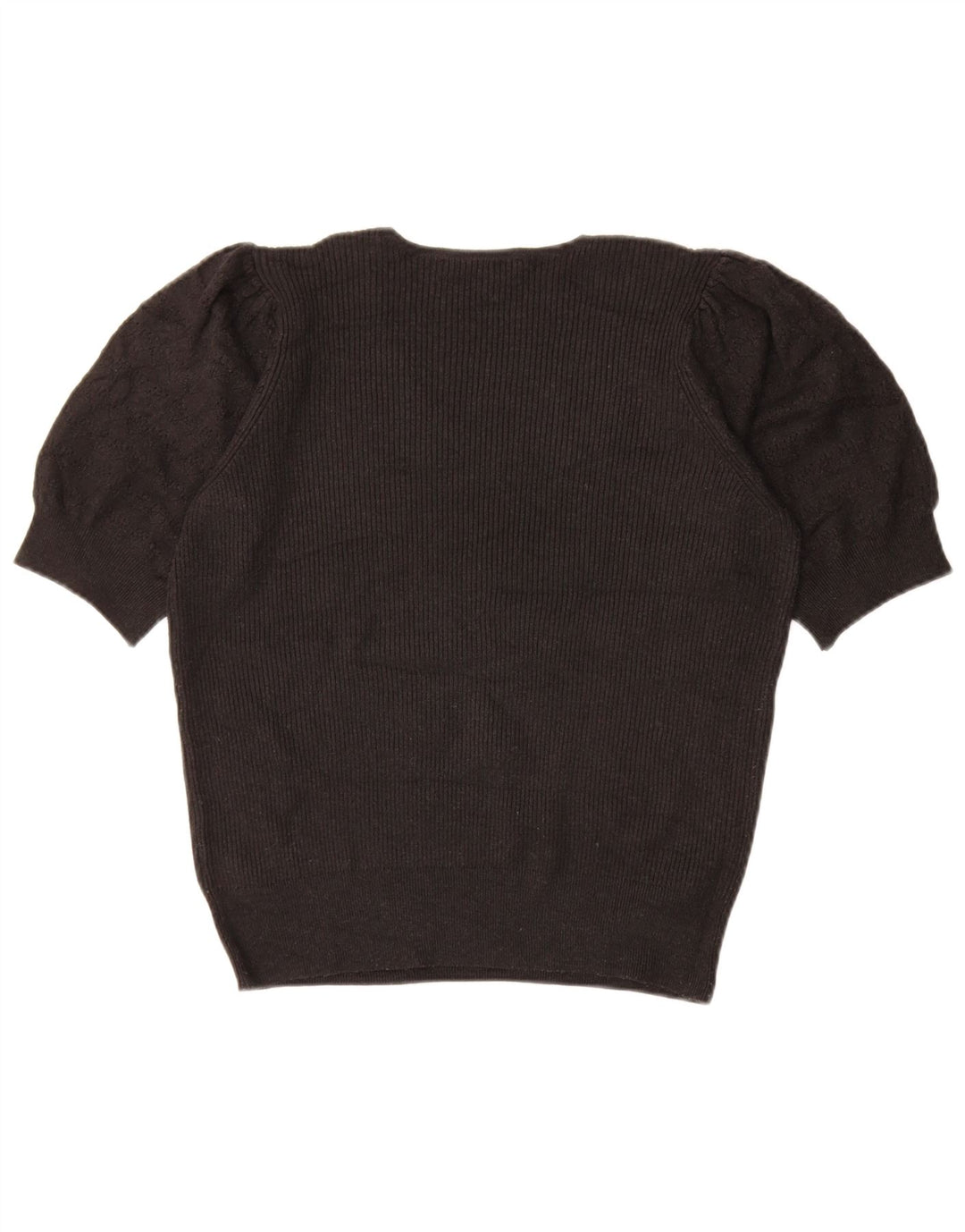 Maglione maglione con scollo a V da donna Marks & Spencer UK 14 medio nero