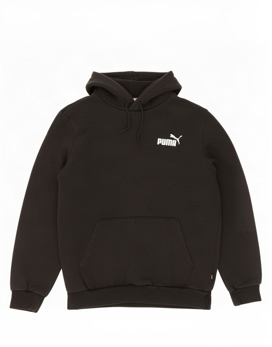 Felpa con cappuccio da uomo Puma Small in cotone nero