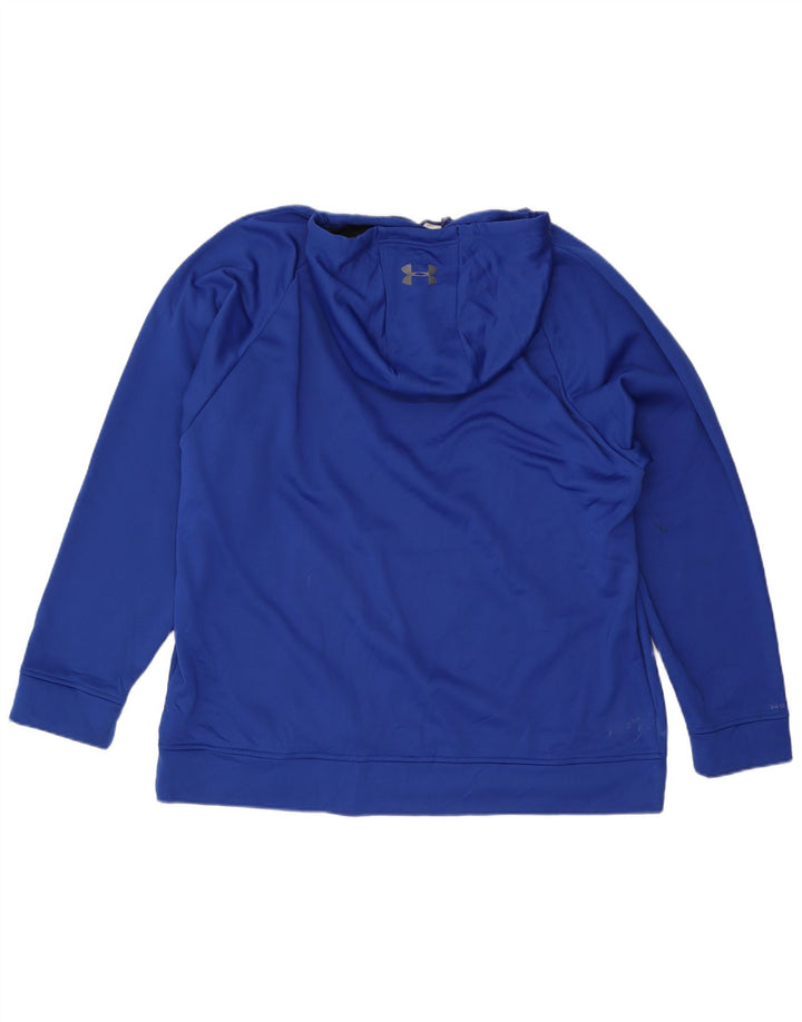 Felpa con cappuccio grafica da uomo Under Armour 2XL Blu