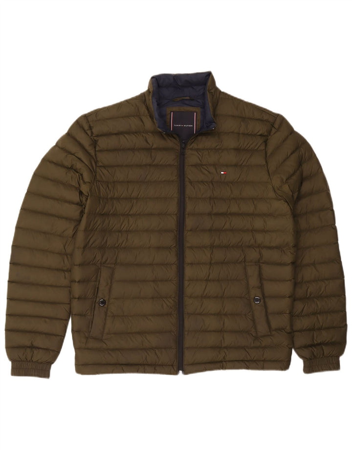 Giacca imbottita da donna Tommy Hilfiger UK 14 Medium Khaki Poliammide