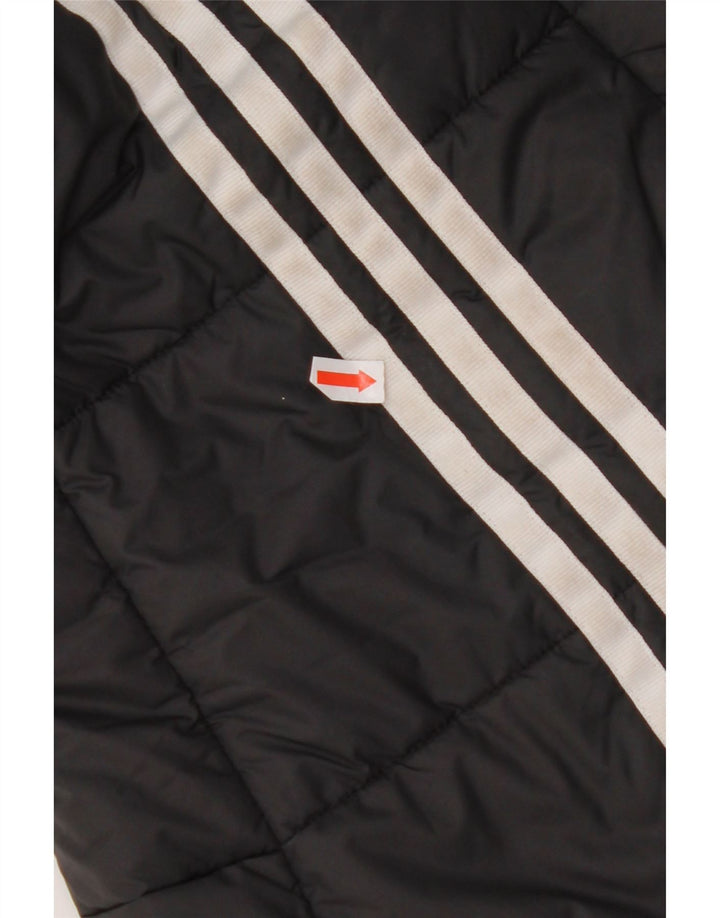 Giacca imbottita con cappuccio da donna ADIDAS UK 8 Small poliestere nero