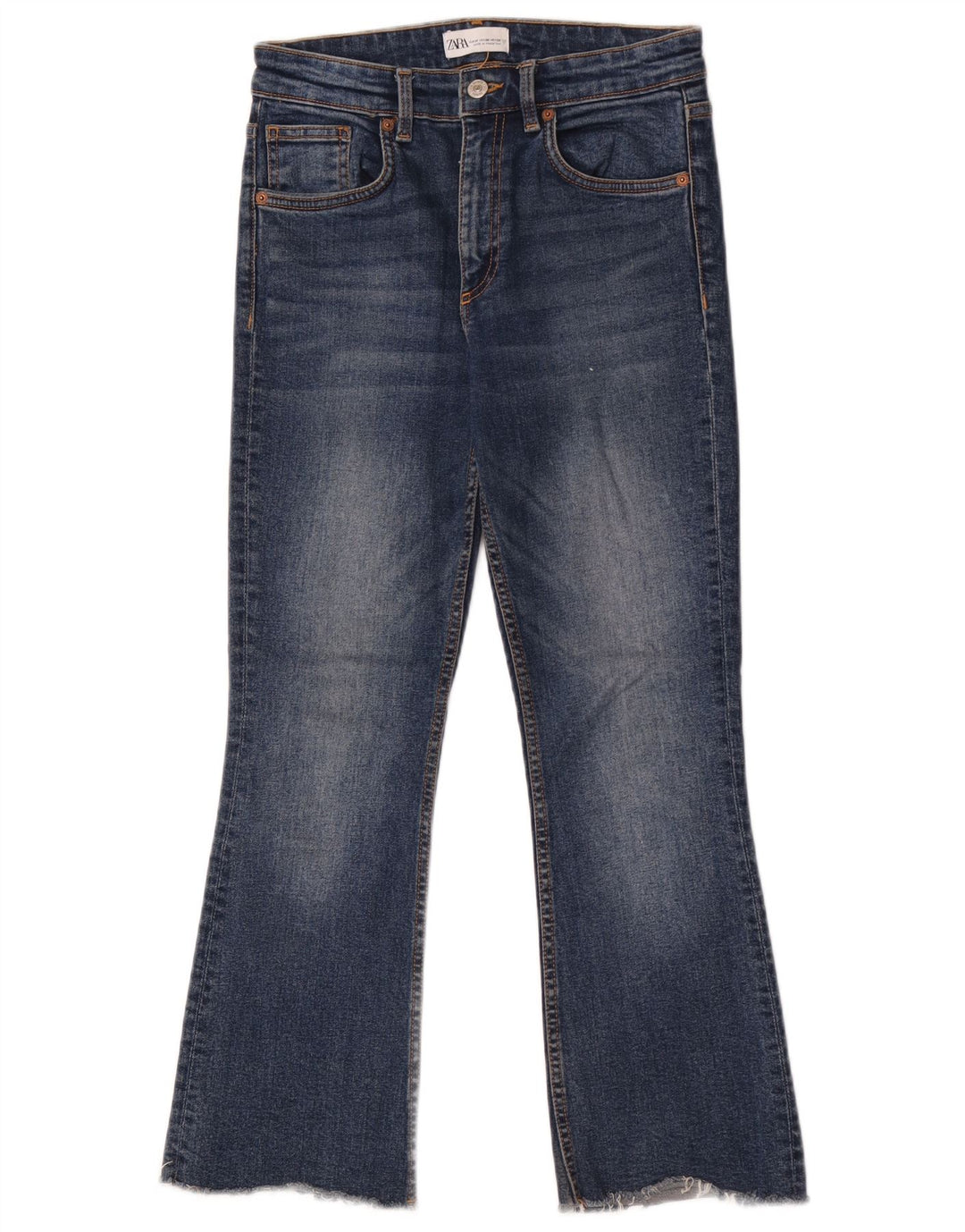 Jeans Bootcut da donna Zara EU 38 Small W28 L26 Cotone blu