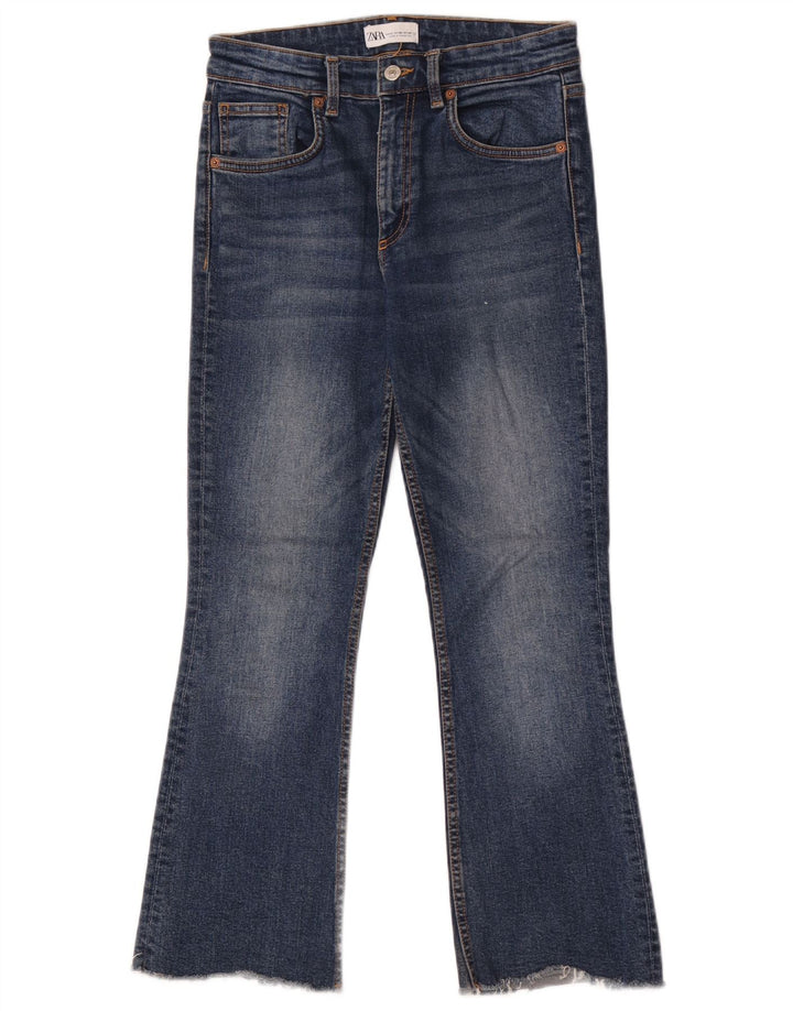 Jeans Bootcut da donna Zara EU 38 Small W28 L26 Cotone blu