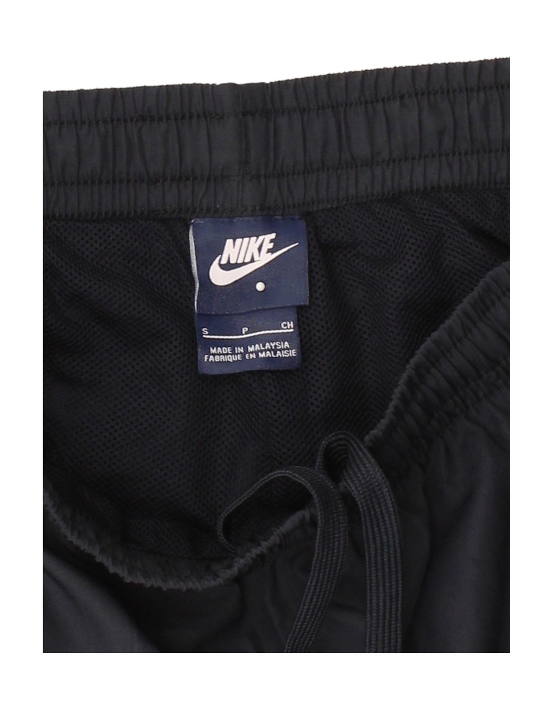 NIKE Mens Tracksuit Trousers Small  Navy Blue Polyester