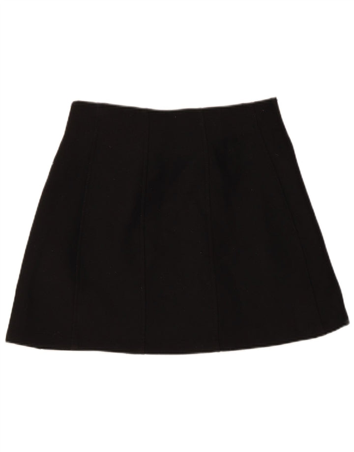 Minigonna Zara da donna piccola W26 poliestere nera