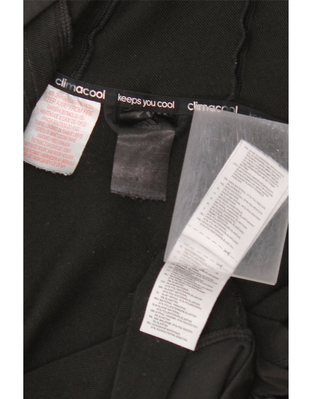 Felpa con cappuccio e zip ADIDAS Climacool per ragazze 11-12 anni in poliestere nero