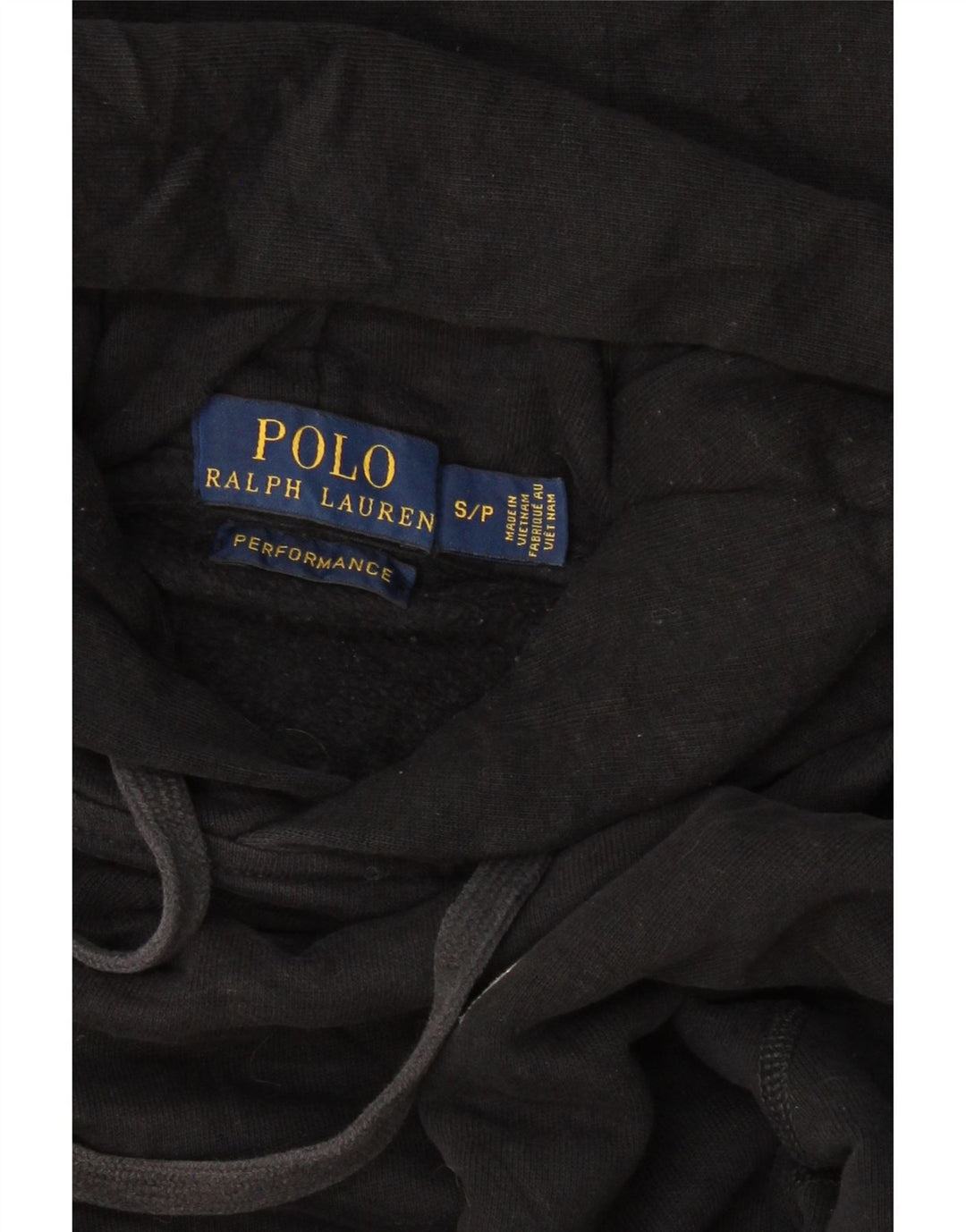 POLO RALPH LAUREN Maglione oversize con cappuccio da donna UK 10 piccolo nero