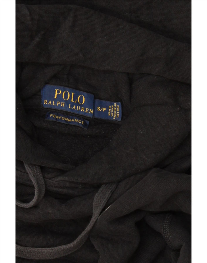 POLO RALPH LAUREN Maglione oversize con cappuccio da donna UK 10 piccolo nero