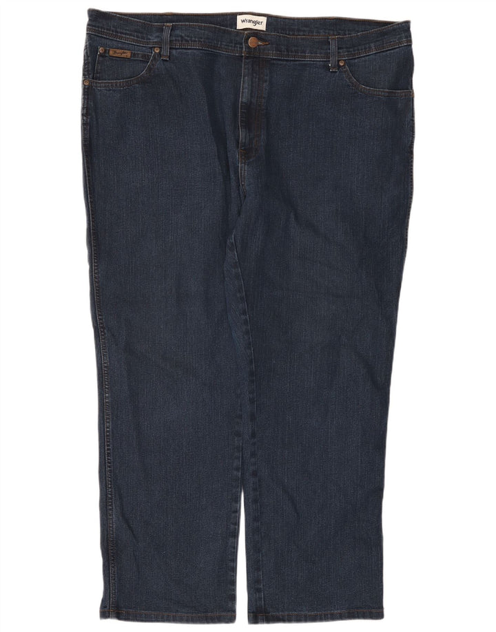 Jeans dritti da uomo Wrangler Texas W46 L32 cotone blu navy