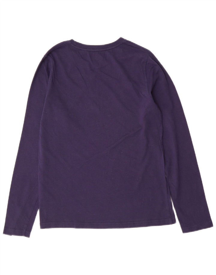 Top grafico da bambino Timberland manica lunga 13-14 anni piccolo in cotone blu navy