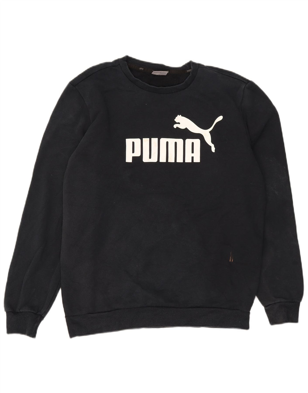 Felpa grafica da uomo Puma, media, in cotone blu navy