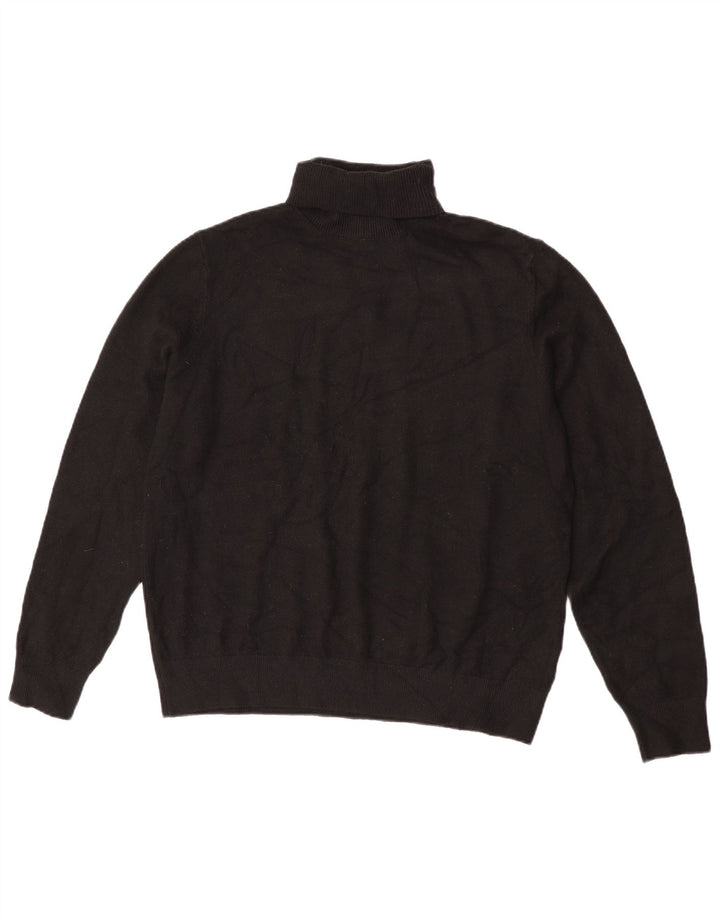 Maglione maglione a collo alto da donna Marks & Spencer UK 14 medio nero