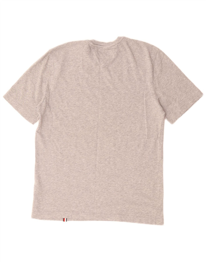 T-shirt grafica da uomo Tommy Hilfiger Top in cotone grigio medio