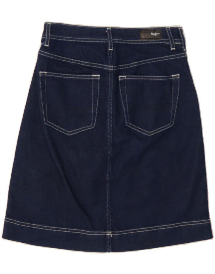 PEPE JEANS Womens Denim Skirt Small W26 Navy Blue Cotton Vintage PEPE Jeans and Second-Hand PEPE Jeans from Messina Hembry 