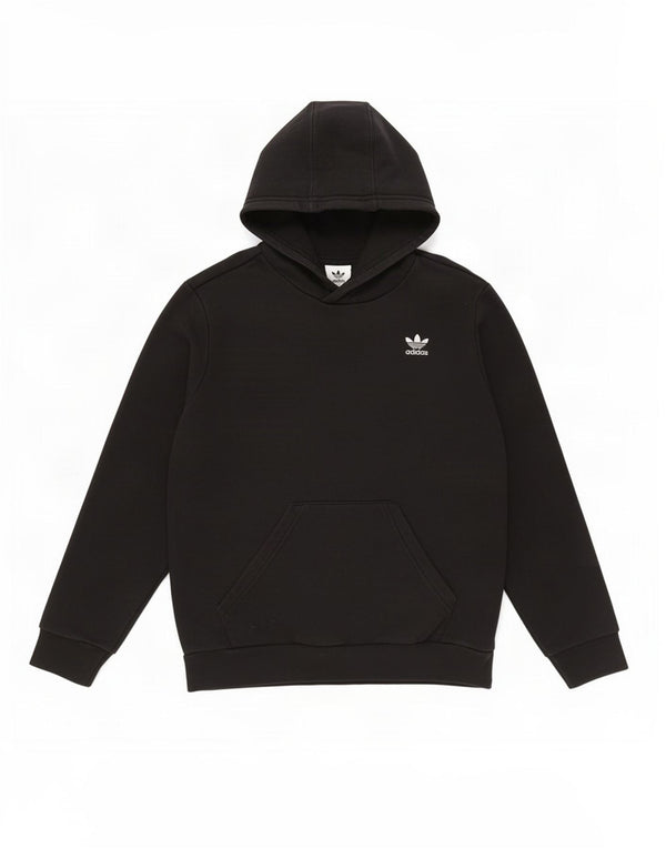 Adidas Boys Hoodie Jumper 12-13 Years Black Cotton