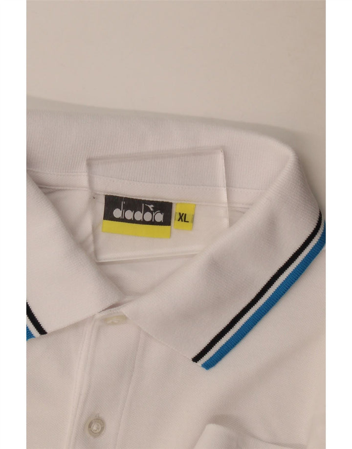 Polo Diadora Uomo Manica Lunga XL Bianca