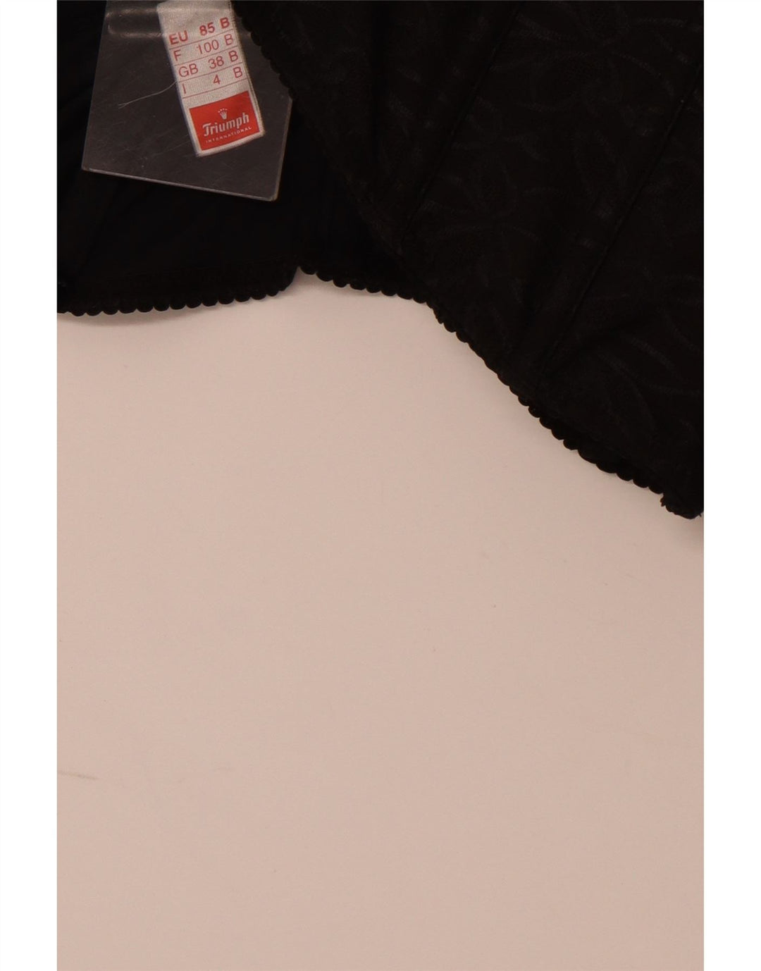 Top corsetto corto da donna TRIUMPH UK 4 XS poliestere nero