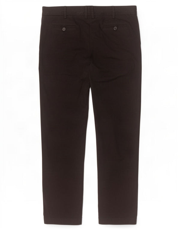 Pantaloni chino dritti da donna Hobbs UK 12 medi W32 L29 cotone nero