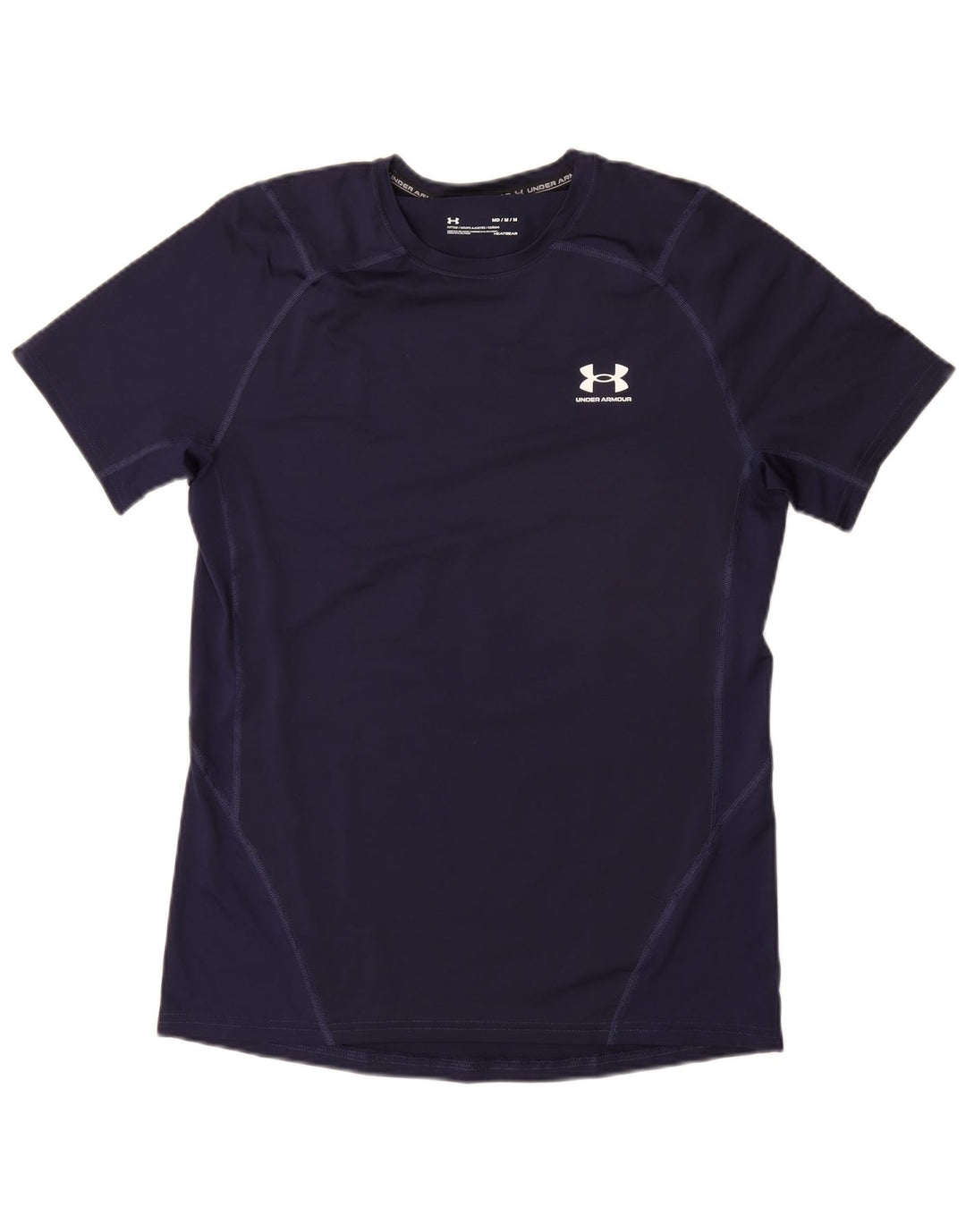 Maglietta da uomo UNDER ARMOUR Heat Gear Top medio blu navy sintetico
