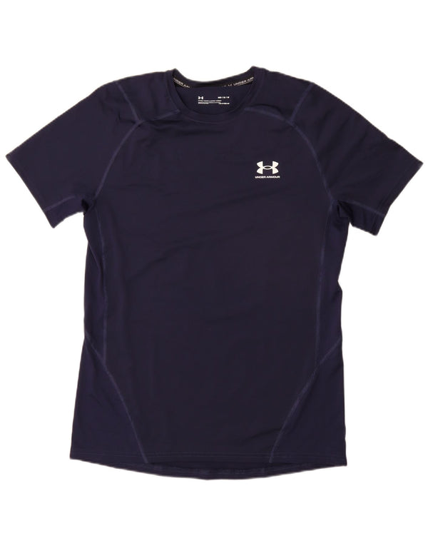 Maglietta da uomo UNDER ARMOUR Heat Gear Top medio blu navy sintetico