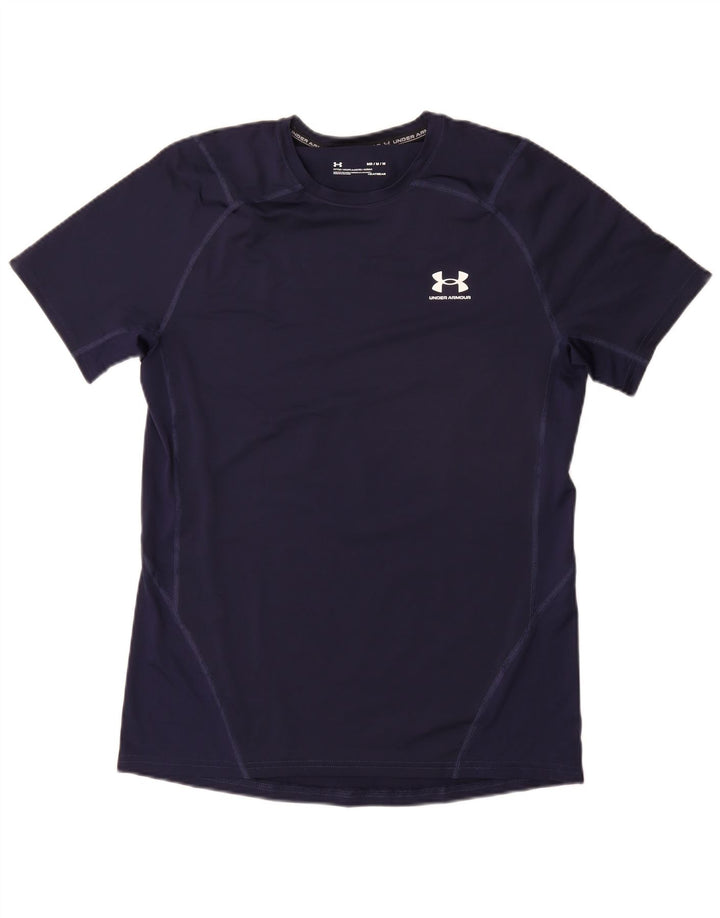 Maglietta da uomo UNDER ARMOUR Heat Gear Top medio blu navy sintetico