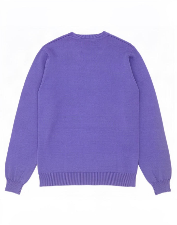 Maglione maglione girocollo vestibilità regolare da uomo Marks & Spencer grande viola
